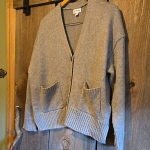 The Drop Gray Women's Cardigan Sweater